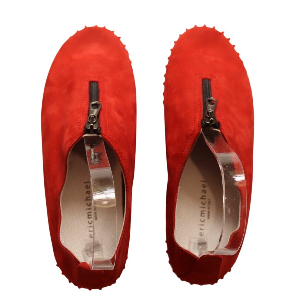 Eric Michael Italian Red Nubuck Loafers – Size 36 (Approx. US 5.5–6) – Good